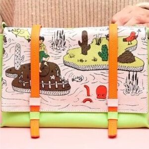 Green dual sided min & min bag